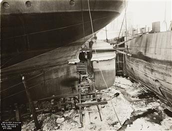 (BUFFALO DRY DOCK CO.) A vast archive of 14 albums documenting this Great Lake dry dock company, with more than 1200 photographs.